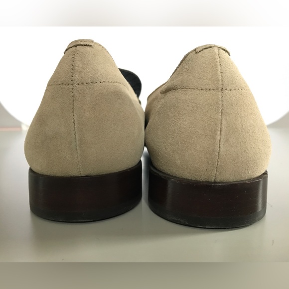 Costume National Homme Baige Suade Loafers, size 12 - Picture 4 of 6